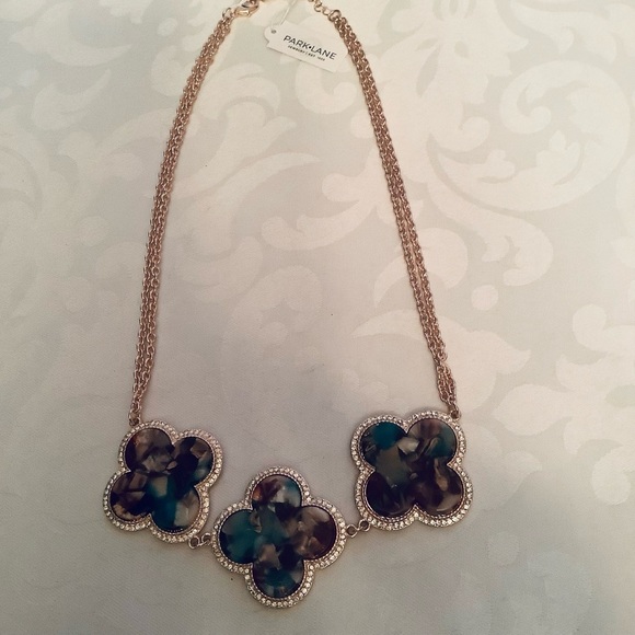 Park Lane Macaroon Necklace Quatrefoils RoseGold - Picture 5 of 12